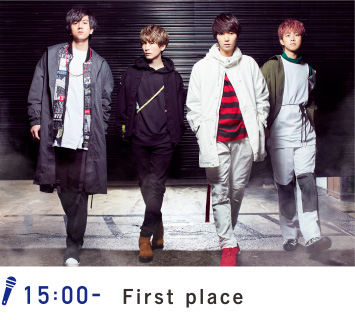 15:00- First place
